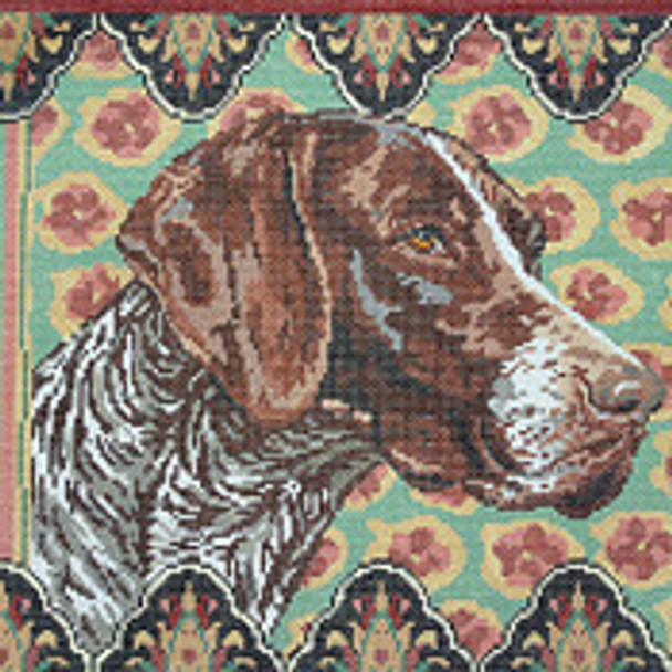 BR317 German Shorthair-Head 14" 12" 13 Mesh Barbara Russell SKU 8488