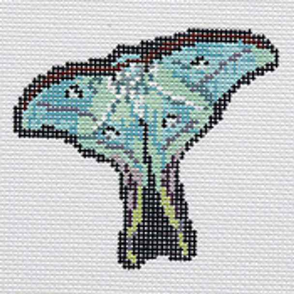 BR363 Indian Moon Moth Pin 3.25 X 3 18 Mesh Barbara Russell  SKU 1185