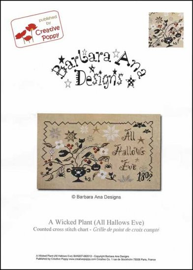 Wicked Plant (All Hallows Eve) 171 x 98 Barbara Ana Patterns 18-1269