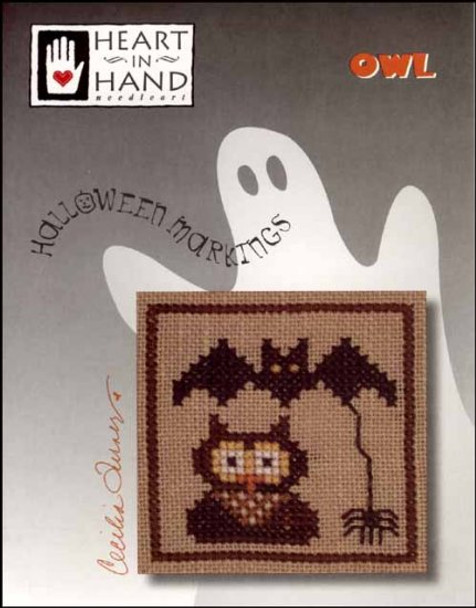 YT Halloween Markings: Owl 30w x 30h Heart In Hand