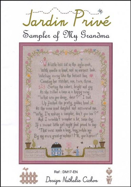 Sampler Of My Grandma 229w x 294h Jardin Prive 23-2487