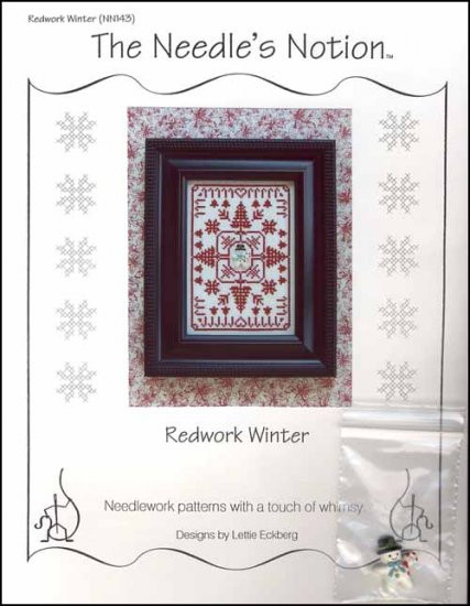 YT Redwork Winter 59w x 87h The Needle's Notion