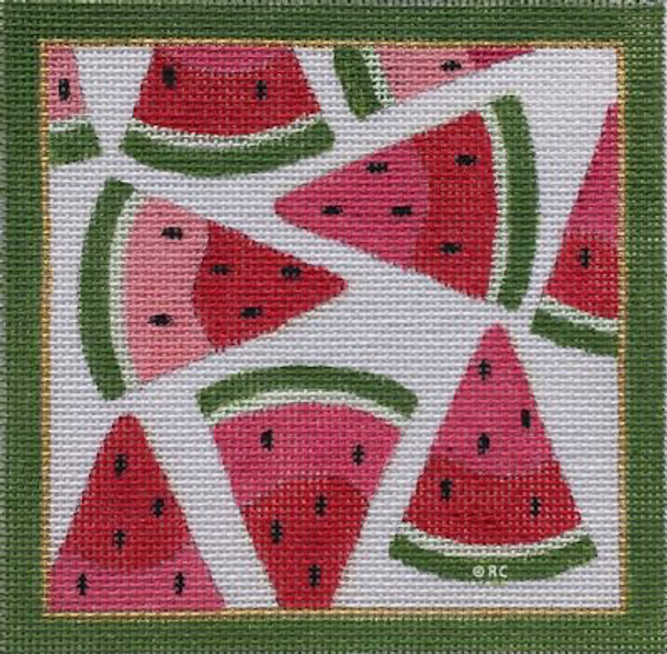 HO1564 WATERMELON SQUARE 5 inch 18 Mesh Raymond Crawford Designs 