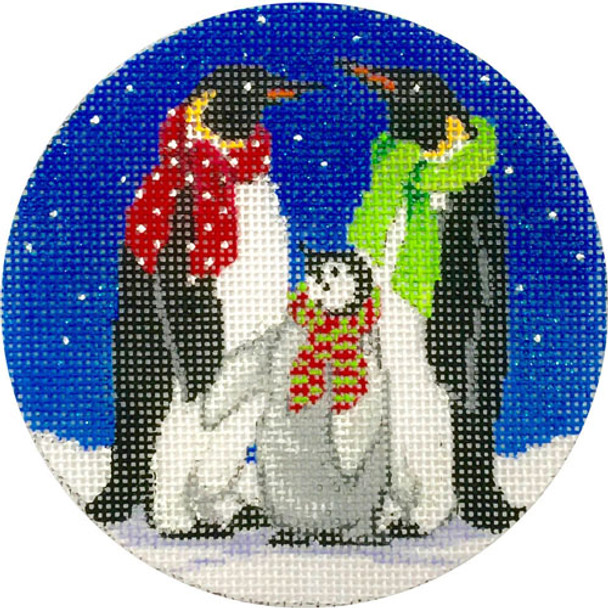 APX300 3 Penguins Ornament Alice Peterson 4 x 4 18 mesh