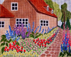 11975 CWD-B9 Suffolk Cottage 10x8 18 Mesh Changing Women Designs