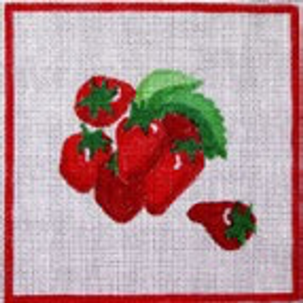 83898 CWD-F3 Strawberries 7 x 7 18  Mesh Changing Women Designs