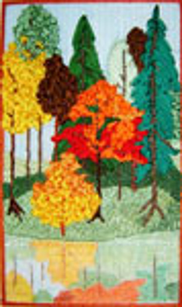 83924 CWD-FL125 Autumn Trees 7.5 x 12  18 Mesh Changing Women Designs