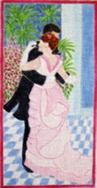 12727 CWD-M77 Renoir City Dance 5.5 x 10 18 Mesh Stitch Painted Changing Women Designs