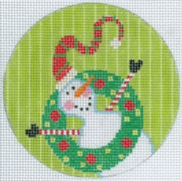 XO-173f Snow Wreath Man 5" Round 13 Mesh The Meredith Collection
