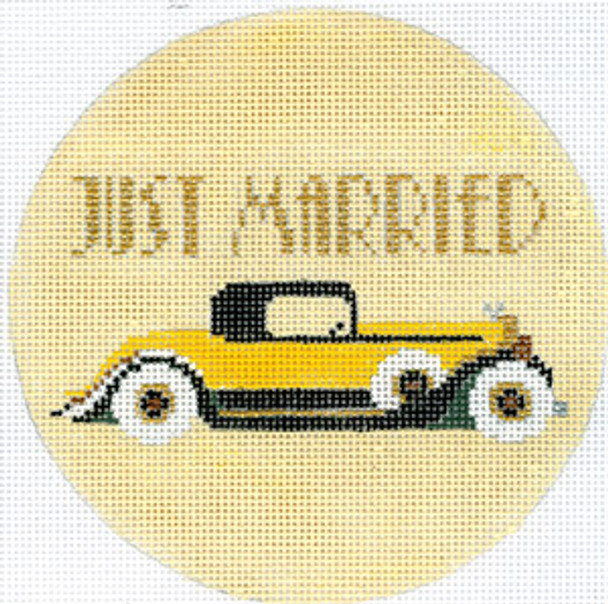 XO-193i Just Married Art Deco 5" Round 18 Mesh The Meredith Collection