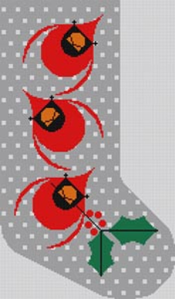 Christmas Card Stocking CH-C016 Charley Harper 18 Mesh 7 x 12