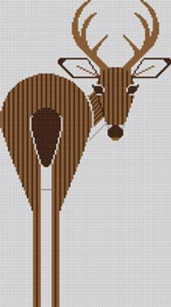 Key Deer CH-K056 Charley Harper  13 Mesh 9 x 15