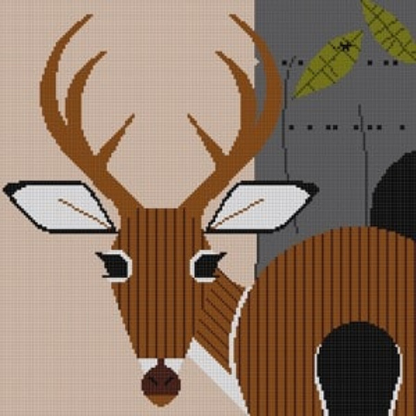 Key Deer HC-K056a Charley Harper 18 Mesh 10 x 10