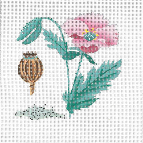 ED-17100 Botanical Spice Tile - Poppy Seed 18g,6"x6" DeDe's Needleworks