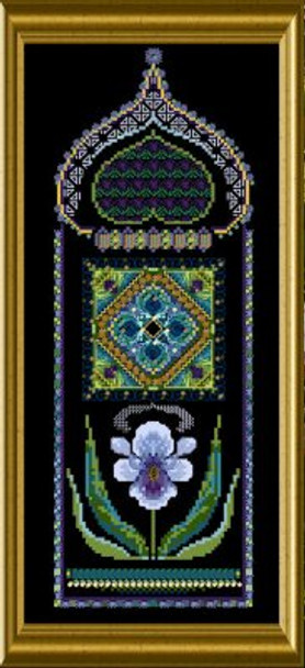 CHATA074 Flower Panels 1 - Iris Châtelaine Designs