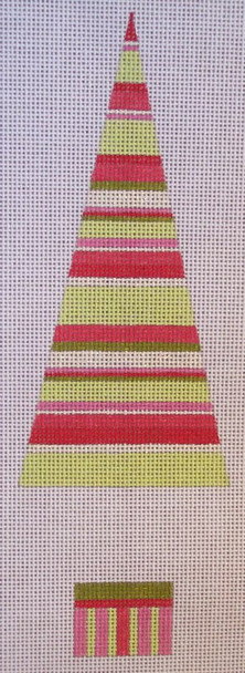 CH109A Tickled Pink-Rick Rack Topiary 3 x 8 EyeCandy Needleart