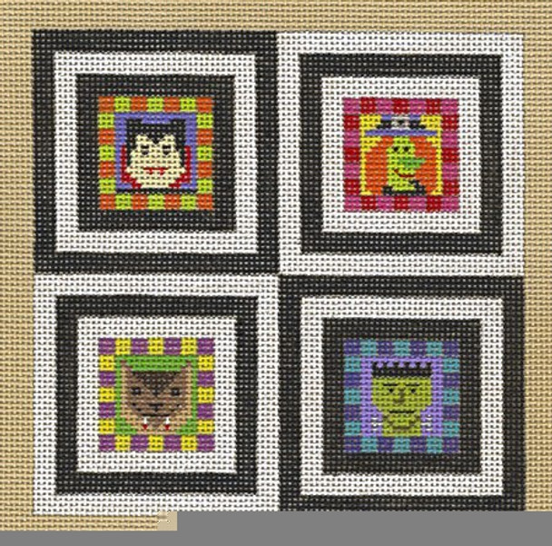 HW101B Monster Mash 4.75 x 4.75 EyeCandy Needleart