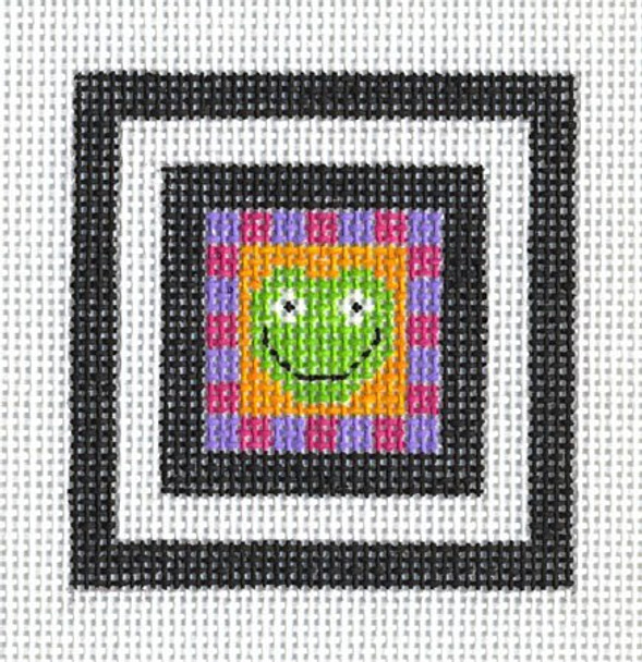 HW104A Witch Companions - Frog  2.5 x 2.5 EyeCandy Needleart