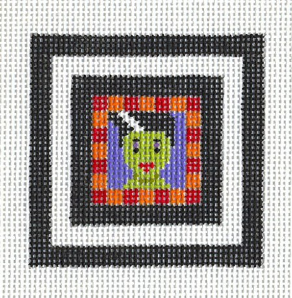 HW105C Monster Mates - Bride 2.5 x 2.5 18 Mesh EyeCandy Needleart
