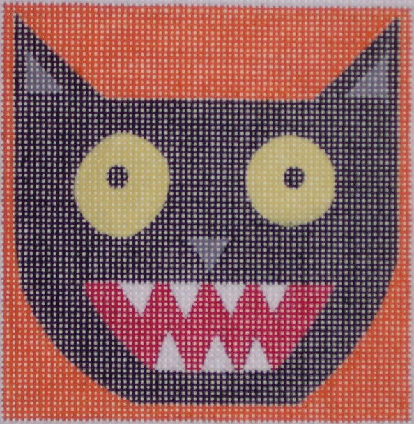 HW121 Little Terrors - Cat  4 x 4 18 Mesh EyeCandy Needleart