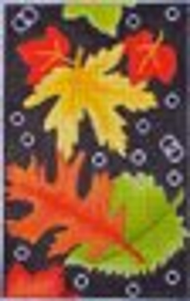 N111 Falling Leaves 4x6.5 EyeCandy Needleart