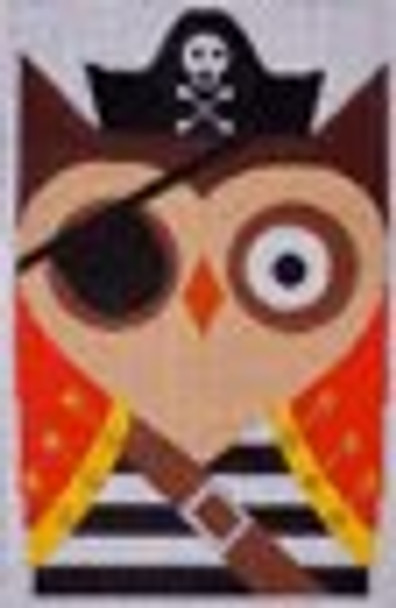 N112 Pirate Owl 4.25 x 6.5 EyeCandy Needleart