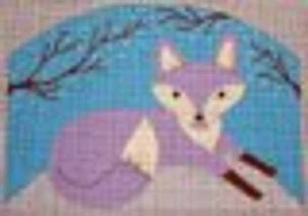 N121C Winter Fox 8x5.75 EyeCandy Needleart