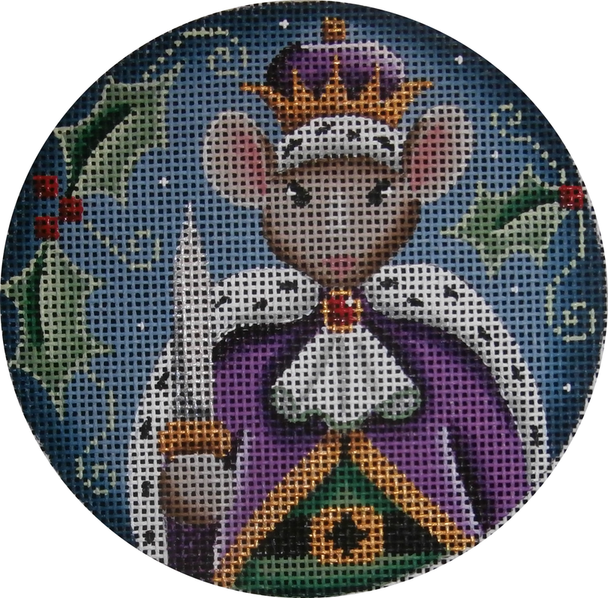 1039b Mouse King  4" Round 18 Mesh Rebecca Wood Designs!