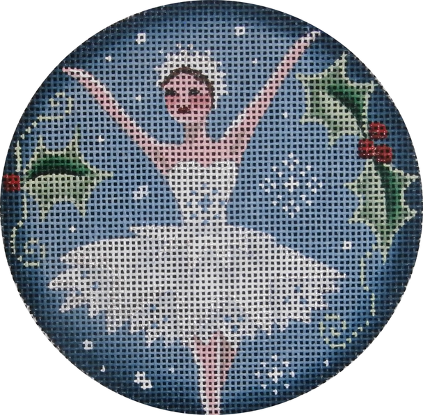 1039h Snow Queen  4" Round 13 Mesh Rebecca Wood Designs!