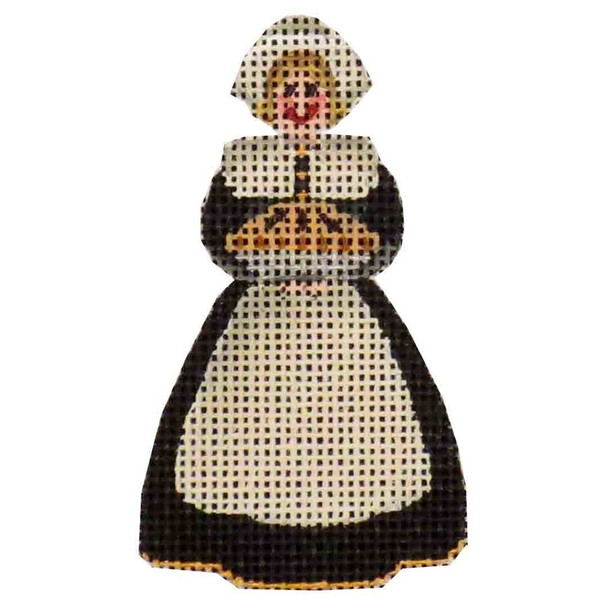 021b Mother pilgrim Mini  2" To 3" 18 Mesh Rebecca Wood Designs!