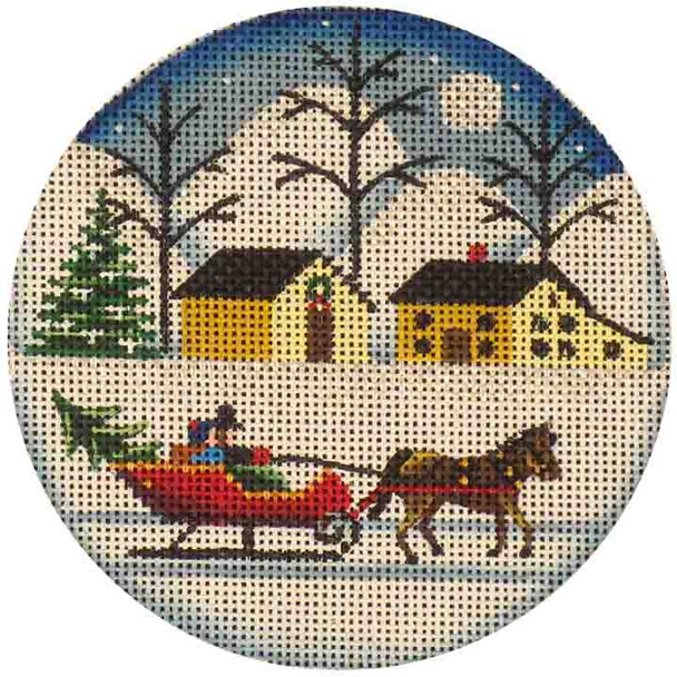 19b Christmas Tree 4" Round 18 Mesh Rebecca Wood Designs!