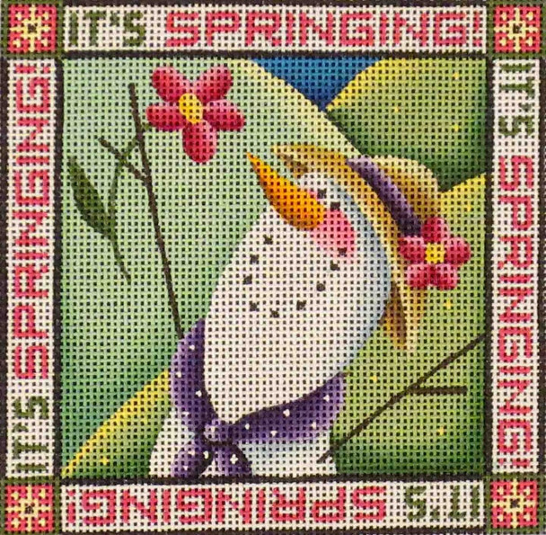 031a It’s Springing 4.5 x 4.5 18 Mesh Rebecca Wood Designs!