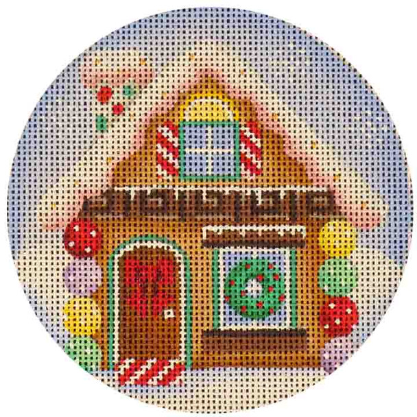 16k Gingerbread Cottage 4" Round 18 Mesh Rebecca Wood Designs!