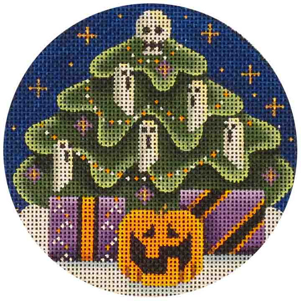 29j October Tree 4" Round 18 Mesh Rebecca Wood Designs!