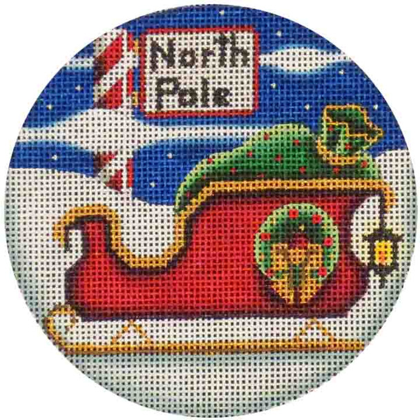 41a Santa’s sleigh 4" Round 18 Mesh Rebecca Wood Designs!