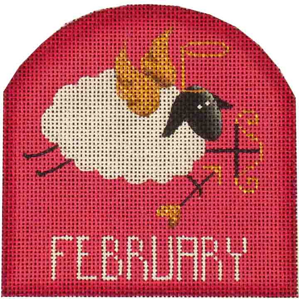 32b February sheep 4 x 4 18 Mesh Rebecca Wood Designs!