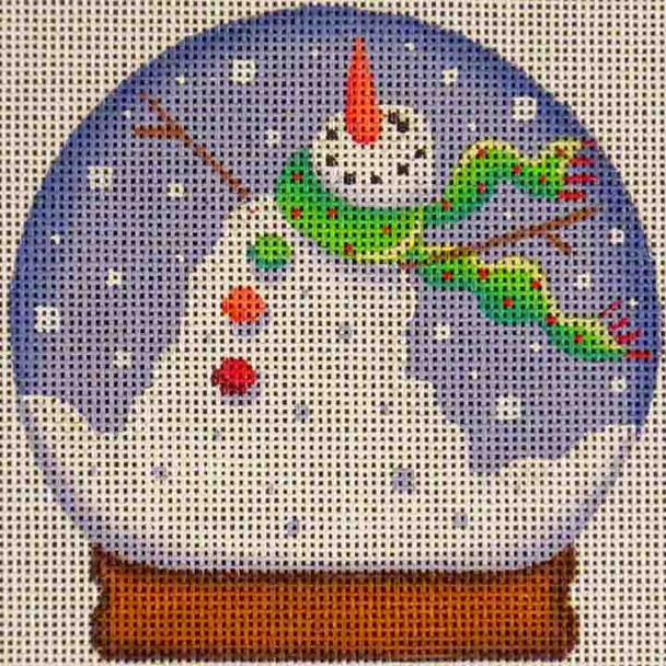 43a Snowman globe 4" 18 Mesh Rebecca Wood Designs !