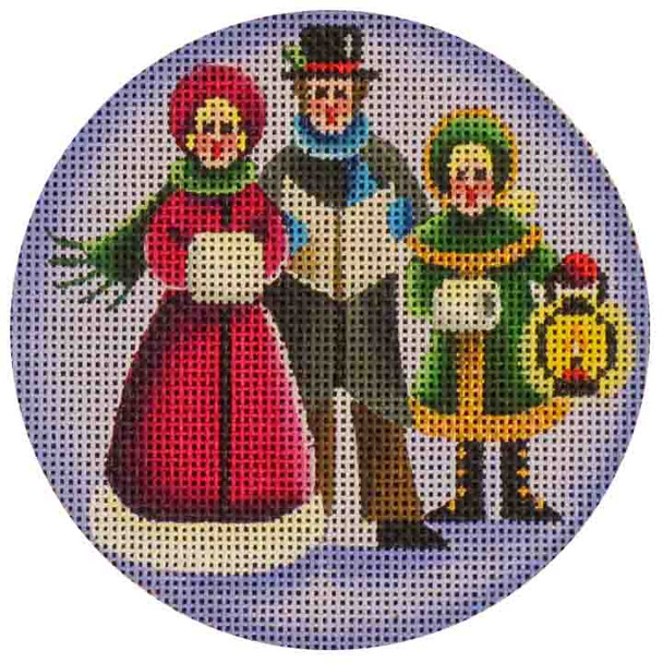 67c Carolers 4" Round 18 Mesh Rebecca Wood Designs!