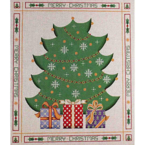 140a Advent Tree 16" x 19" 13 Mesh Rebecca Wood Designs!