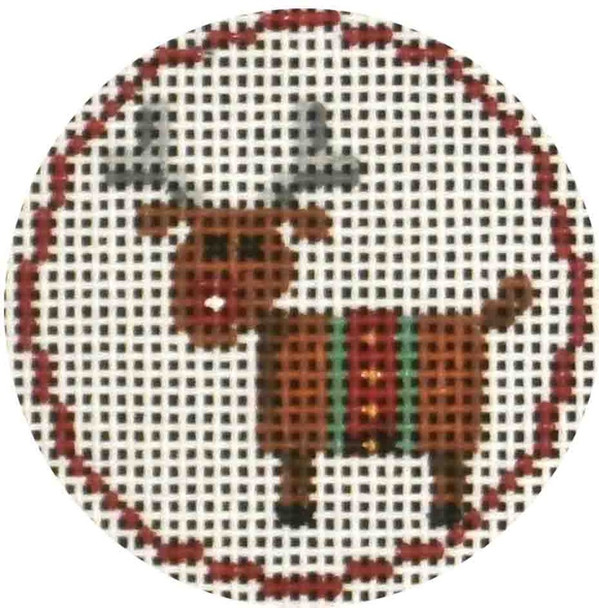 140o Reindeer  1.9” 18 Mesh Rebecca Wood Designs!
