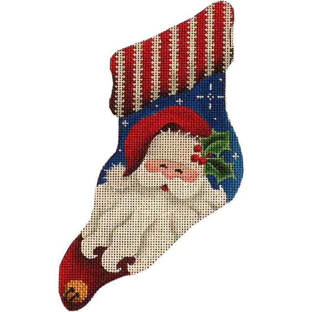 96a Santa mini sock 4 x 7 18 Mesh Rebecca Wood Designs!