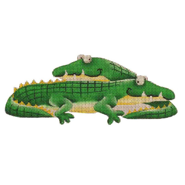 115d Alligator 7 x 3 18 Mesh Rebecca Wood Designs !