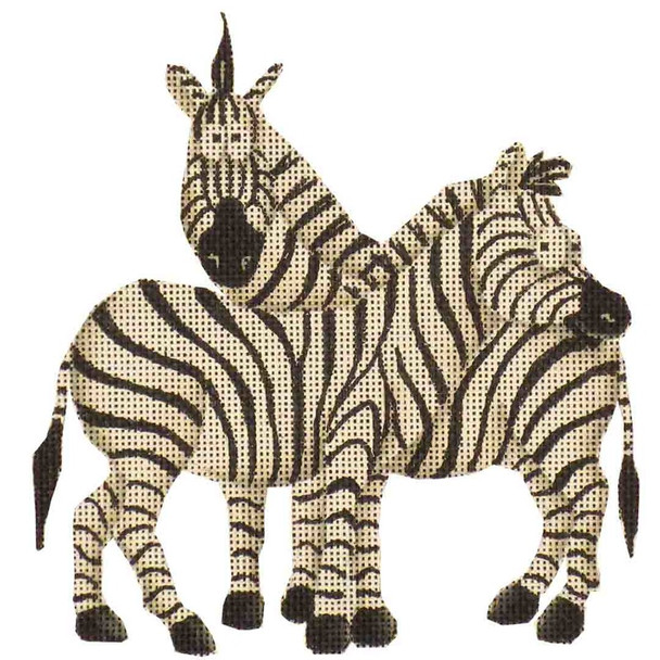115e Zebra 5.5 x 6 18 Mesh Rebecca Wood Designs !