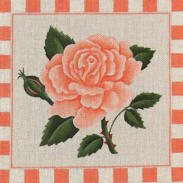 260g Peach Rose 9" x 9" 18 Mesh Rebecca Wood Designs!