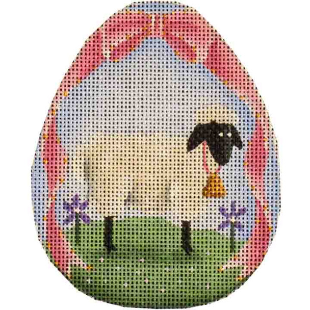 256c Lamb egg 4 x 5 18 Mesh Rebecca Wood Designs!