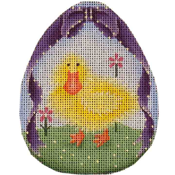 256b Duckling egg 4" x 5" 18 Mesh Rebecca Wood Designs !