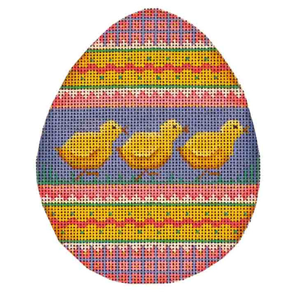 255d Chick Egg  4 x 5 18 Mesh Rebecca Wood Designs!