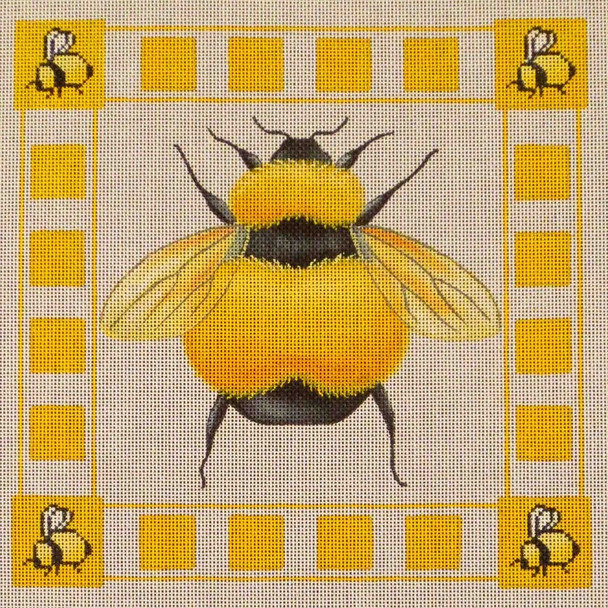 259d Bee pillow 9 x 9 18 Mesh Rebecca Wood Designs!