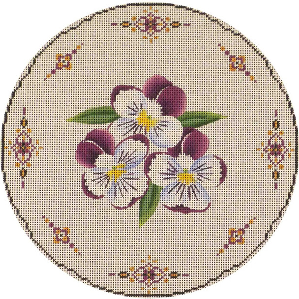 267c Pansy 10" Round 13 Mesh Rebecca Wood Designs !