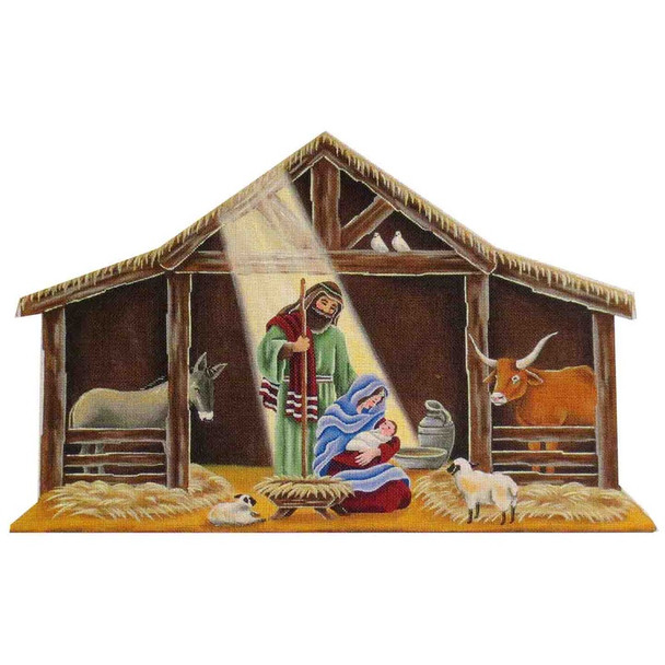 615k Nativity manger 20 x 14  18 Mesh Rebecca Wood Designs!